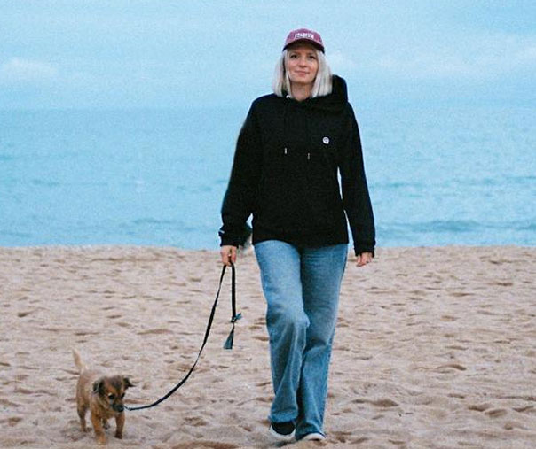 Woman with dog