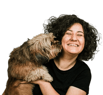 women-with-dog